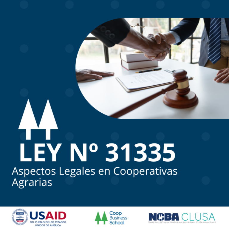 Ley de cooperativas agrarias: Aspecto legal